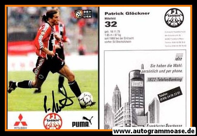 Autogramm Fussball | Eintracht Frankfurt | 1996 | Patrick GLÖCKNER