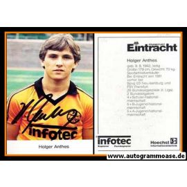 Autogramm Fussball | Eintracht Frankfurt | 1982 | Holger ANTHES