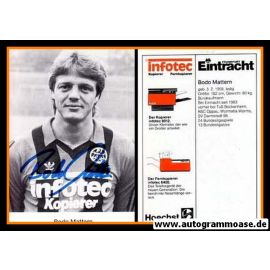 Autogramm Fussball | Eintracht Frankfurt | 1983 | Bodo MATTERN
