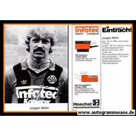 Autogramm Fussball | Eintracht Frankfurt | 1983 | J&uuml;rgen MOHR