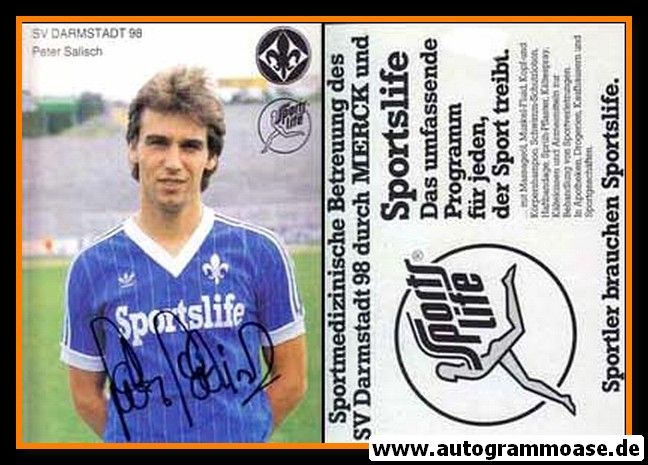 Autogramm Fussball | SV Darmstadt 98 | 1983 | Peter SALISCH