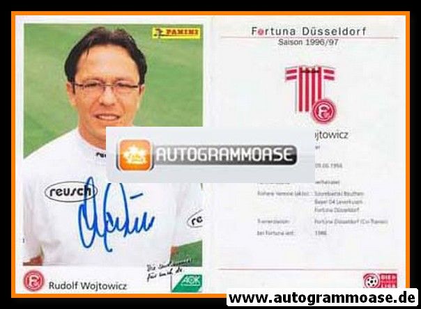 Autogramm Fussball | Fortuna Düsseldorf | 1996 | Rudolf WOJTOWICZ