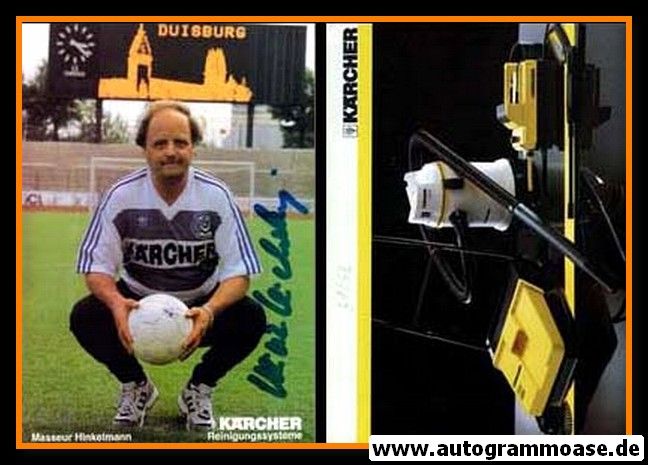Autogramm Fussball | MSV Duisburg | 1991 | Heinz HINKELMANN