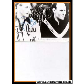 Autogramme Fussball | DFB | 1951 Foto | Karl ADAM + Fritz WALTER (Spiel Türkei)