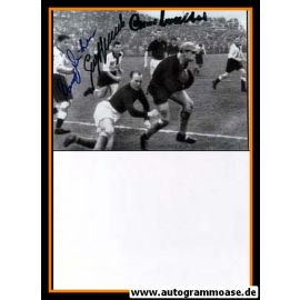 Autogramme Fussball | DFB | 1952 Foto | 3 AG (Stollenwerk, O. Walter, Zeitler) Luxemburg