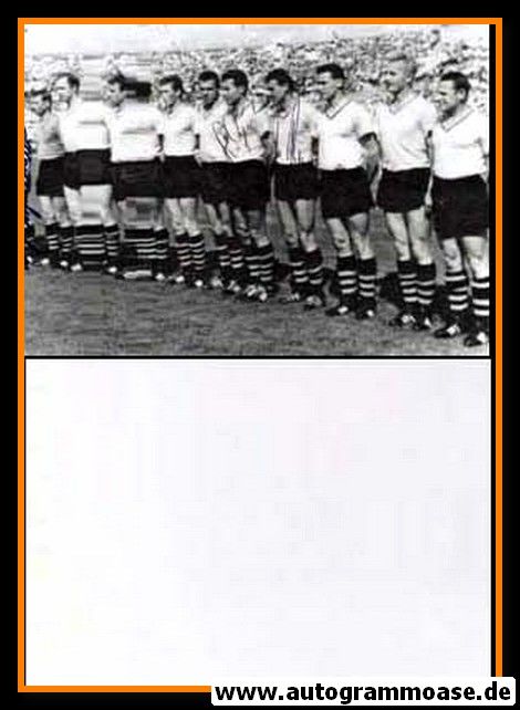Mannschaftsfoto Fussball | Borussia Dortmund | 1963 + 3 AG (Burgsmüller, Geisler, Wosab)