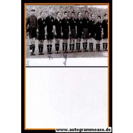 Mannschaftsfoto Fussball | 1. FC Nürnberg | 1957 + 3 AG (Schaffer, Schmid, Schober)