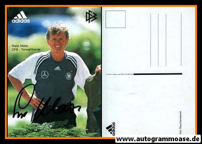 Autogramm Fussball | DFB | 2000 Adidas | Sepp MAIER