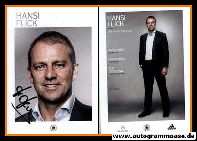 Autogramm Fussball | DFB | 2014 Adidas | Hansi FLICK (4 Sterne)