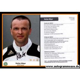 Autogramm Fussball | DFB | 2000er | Stefan BÖGER (Portrait Color) Trainer