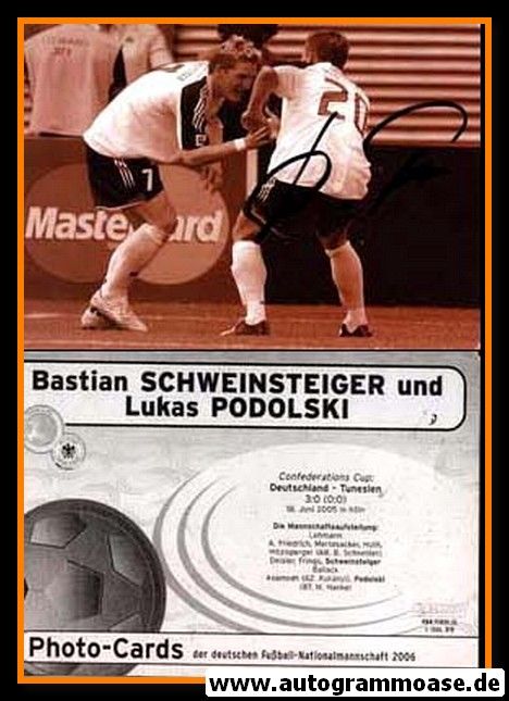 Autogramm Fussball | DFB | 2006 Photo-Cards | Lukas PODOLSKI (Jubelszene)