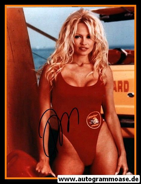 Autogramm Film (USA) | Pamela ANDERSON | 1990er Foto "Baywatch"
