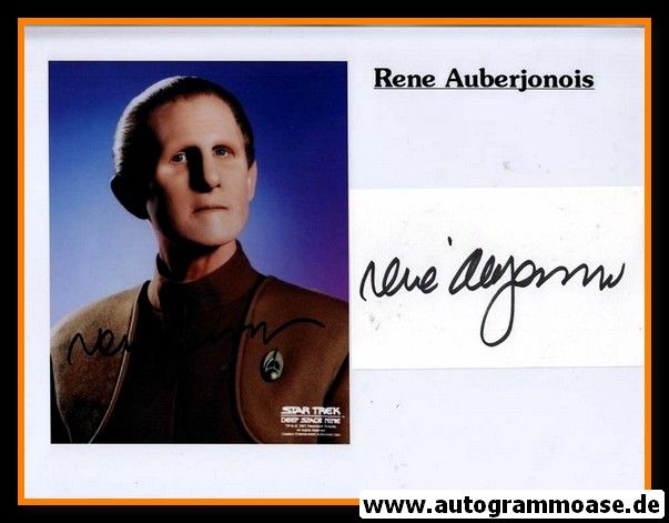 Autogramm Film (USA) | Rene AUBERJONOIS | Index Card + Foto