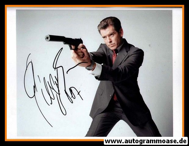 Autogramm Film (UK) | Pierce BROSNAN | 1990er Foto "James Bond"