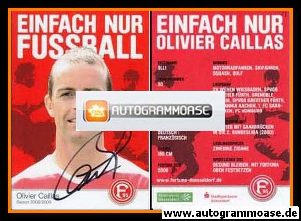 Autogramm Fussball | Fortuna Düsseldorf | 2008 | Olivier CAILLAS