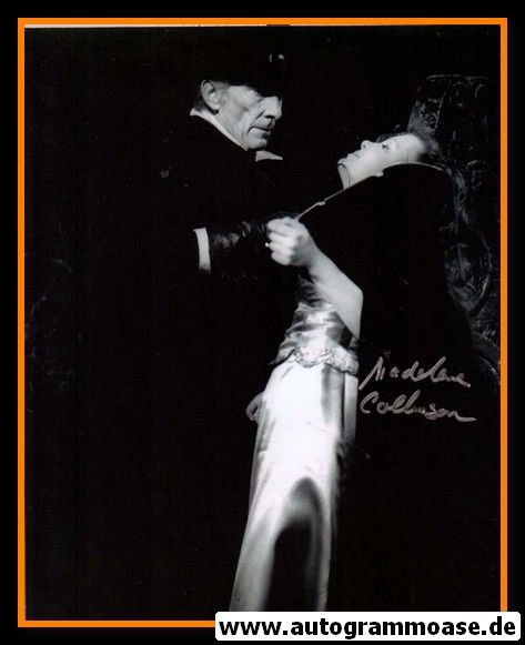 Autogramm Film (UK) | Madeleine COLLINSON | 1971 Foto "Twins Of Evil"