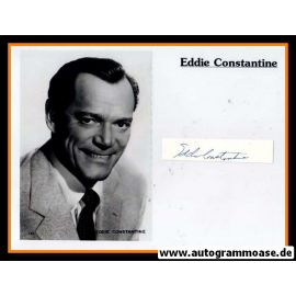 Autogramm Schauspieler | Eddie CONSTANTINE | Index Card + Foto XL