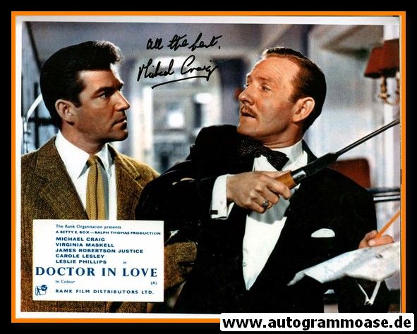Autogramm Film (UK) | Michael CRAIG | 1960 Foto "Doctor In Love"