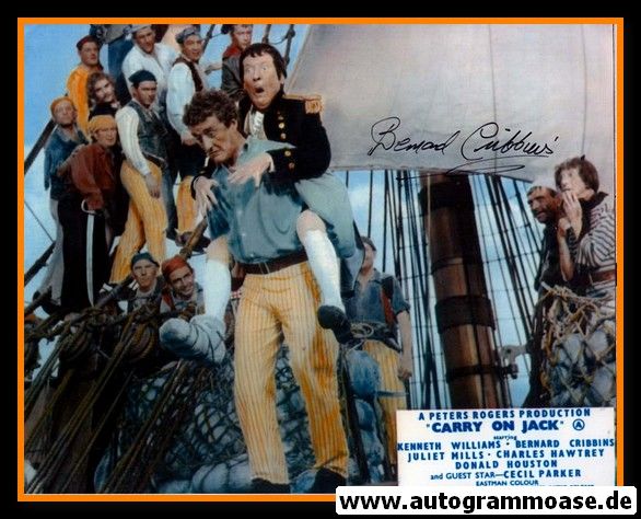 Autogramm Film (UK) | Bernard CRIBBINS | 1963 Foto "Carry On Jack"
