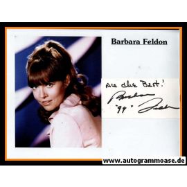 Autogramm Film (USA) | Barbara FELDON | Index Card + Foto