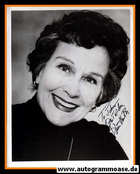 Autogramm Film (USA) | Kim HUNTER | 1990er Foto (Portrait SW)