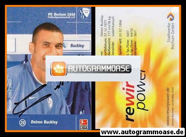 Autogramm Fussball | VfL Bochum | 2002 | Delron BUCKLEY