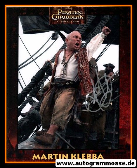 Autogramm Film (USA) | Martin KLEBBA | 2007 Foto "Pirates Of The Caribbean" 