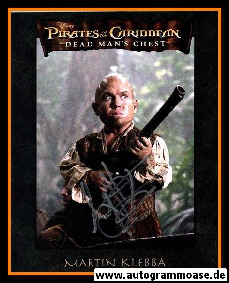 Autogramm Film (USA) | Martin KLEBBA | 2006 Foto "Pirates Of The Caribbean" 1