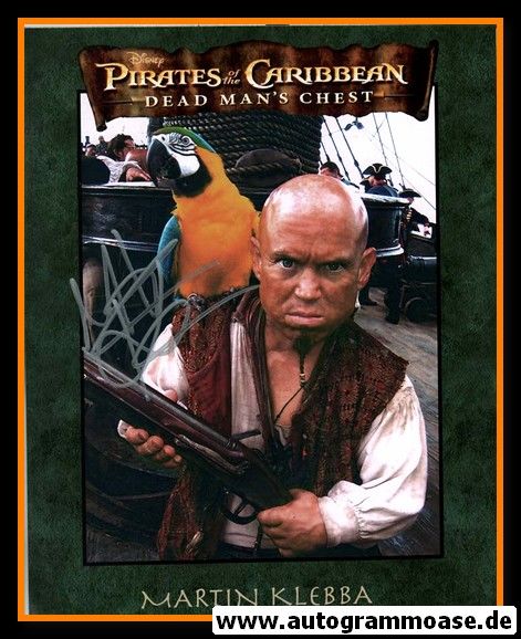 Autogramm Film (USA) | Martin KLEBBA | 2006 Foto "Pirates Of The Caribbean" 2