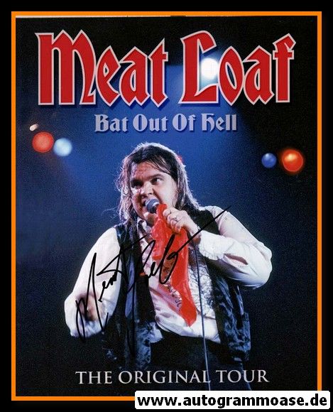 Autogramm Rock (USA) | MEAT LOAF | 1993 Foto "Bat Out Of Hell"