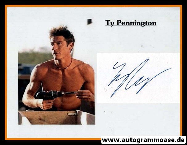 Autogramm Film (USA) | Ty PENNIGTON | Index Card + Foto