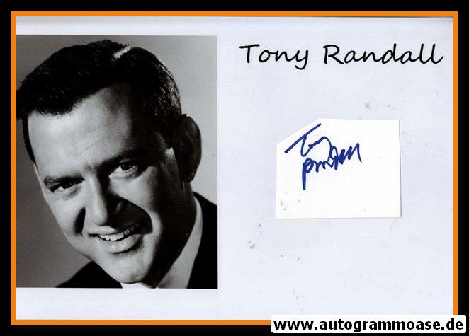 Autogramm Film (USA) | Tony RANDALL | Index Card + Foto