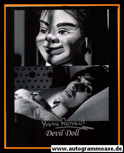 Autogramm Film (UK) | Yvonne ROMAIN | 1964 Foto "Devil Doll"
