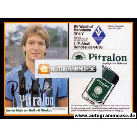 Autogramm Fussball | SV Waldhof Mannheim | 1984 | Roland DICKGIESSER