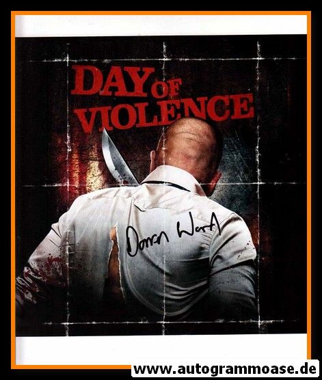 Autogramm Film (UK) | Darren WARD | 2010 Foto "A Day Of Violence" 2
