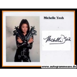Autogramm Film (Malaysia) | Michelle YEOH | Index Card + Foto
