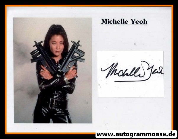 Autogramm Film (Malaysia) | Michelle YEOH | Index Card + Foto