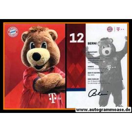 Autogrammkarte Fussball | FC Bayern M&uuml;nchen | 2018 | BERNI (Maskottchen)