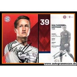 Autogramm Fussball | FC Bayern M&uuml;nchen | 2018 | Ron-Thorben HOFFMANN