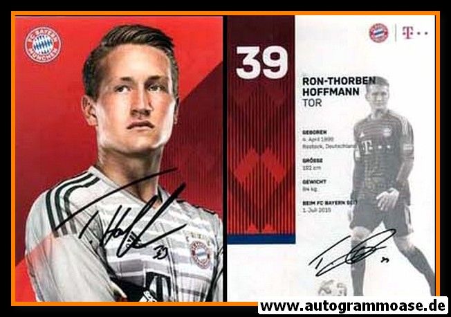 Autogramm Fussball | FC Bayern München | 2018 | Ron-Thorben HOFFMANN