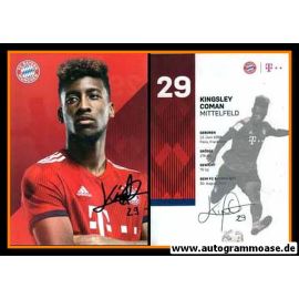 Autogramm Fussball | FC Bayern M&uuml;nchen | 2018 | Kingsley COMAN