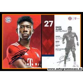 Autogramm Fussball | FC Bayern M&uuml;nchen | 2018 | David ALABA