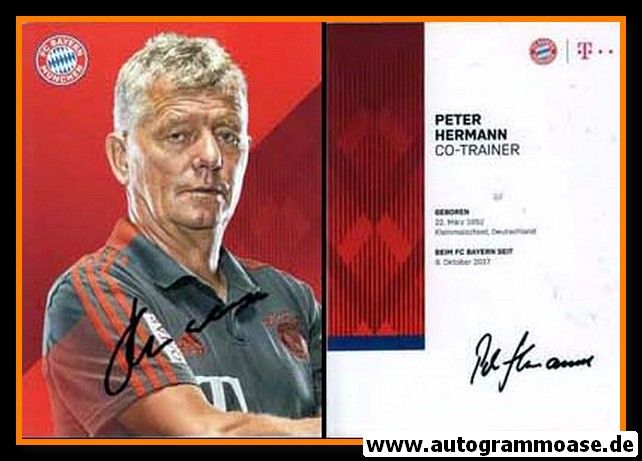 Autogramm Fussball | FC Bayern München | 2018 | Peter HERMANN
