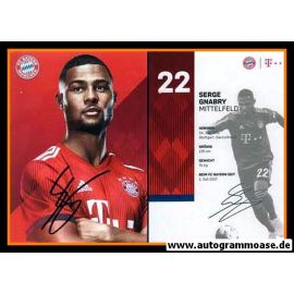 Autogramm Fussball | FC Bayern München | 2018 | Serge GNABRY