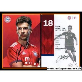 Autogramm Fussball | FC Bayern München | 2018 | Leon GORETZKA