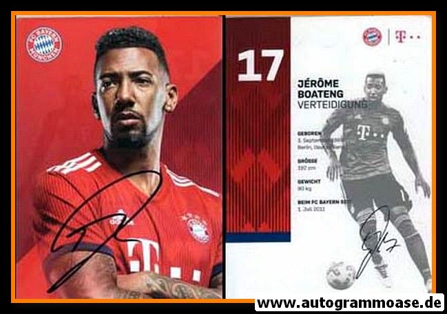 Autogramm Fussball | FC Bayern München | 2018 | Jerome BOATENG