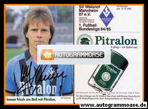 Autogramm Fussball | SV Waldhof Mannheim | 1984 | Ulf QUAISSER