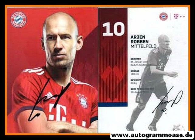Autogramm Fussball | FC Bayern München | 2018 | Arjen ROBBEN