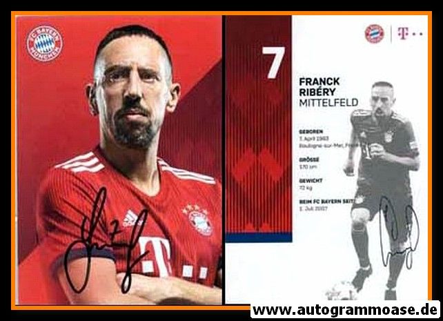 Autogramm Fussball | FC Bayern München | 2018 | Franck RIBERY