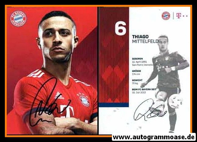 Autogramm Fussball | FC Bayern München | 2018 | THIAGO